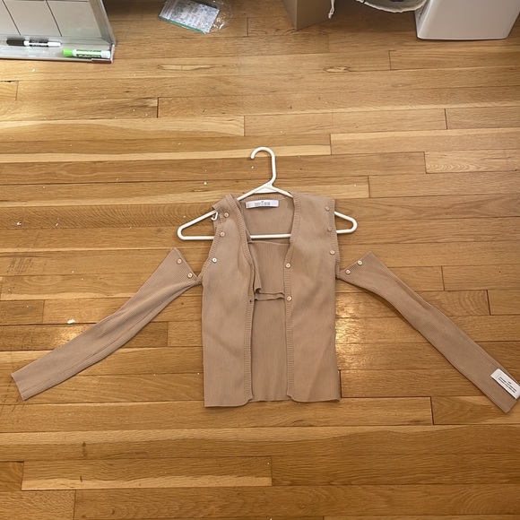 Rokh Cut Out Cardigan And Bra Top WORN ONCE - Picture 5 of 8